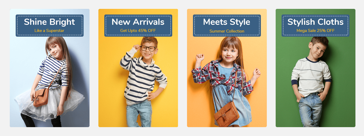 KidsStore - Home Promotion Block One