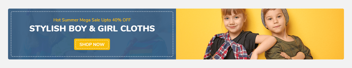 KidsStore - Home Promotion Block Two