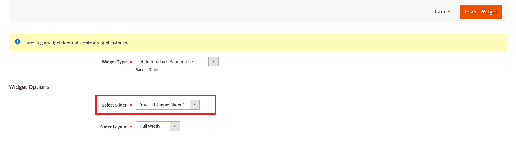 KidZeel - Add Slider Widget