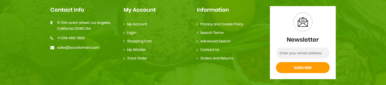 More - Footer Columns Frontend