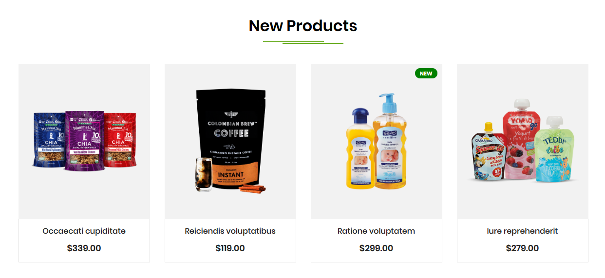 More - Homepage New Product Widget
