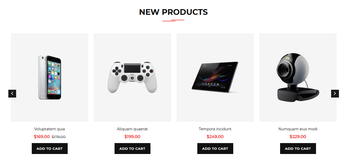 Next - Homepage New Product Widget