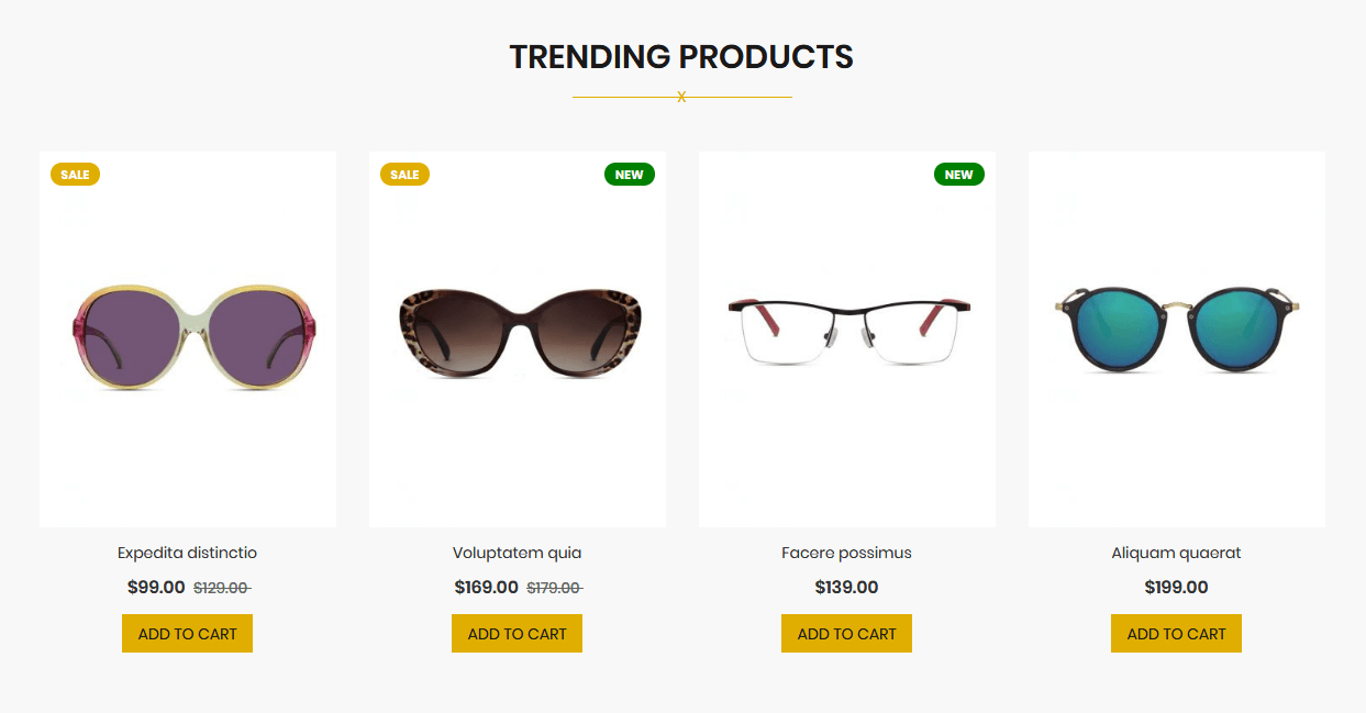 Optical - Homepag Featured Product Widget