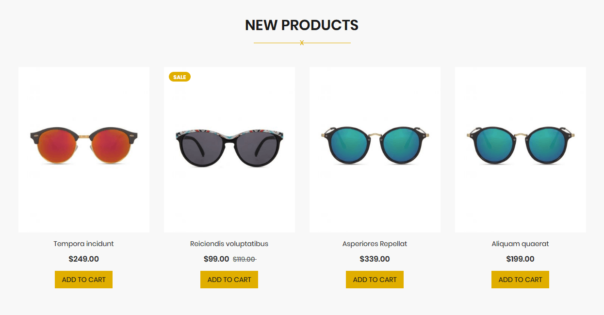 Optical - Homepage New Product Widget
