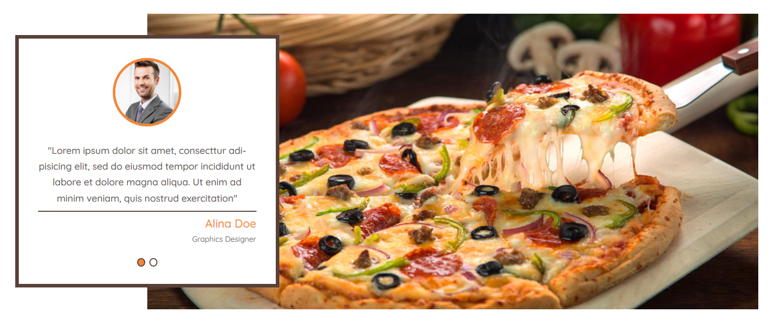 PizzaZone - Home Testimonials