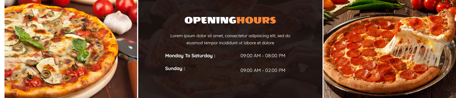 PizzaZone - Home Promotion Block Two