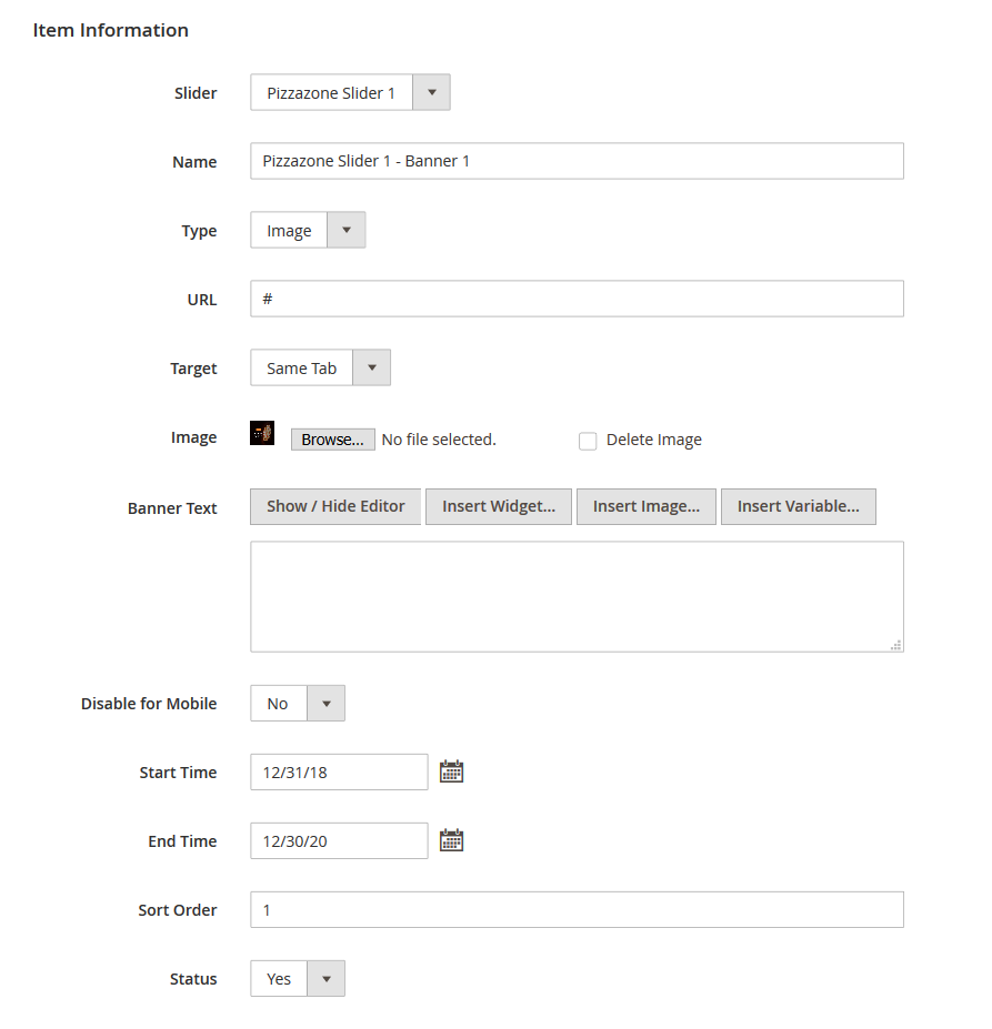 PizzaZone - Edit Banner