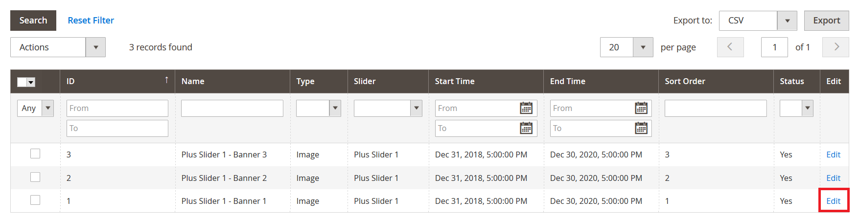 Plus - Manage Banner