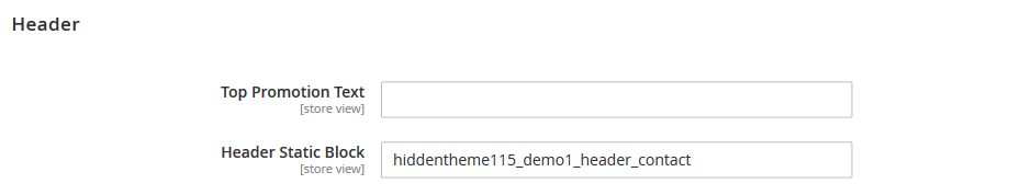 Plus - Header Settings