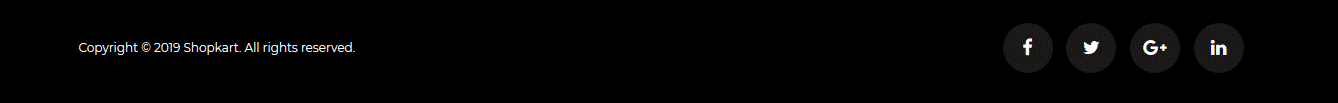 Shopkart  - Footer Bottom