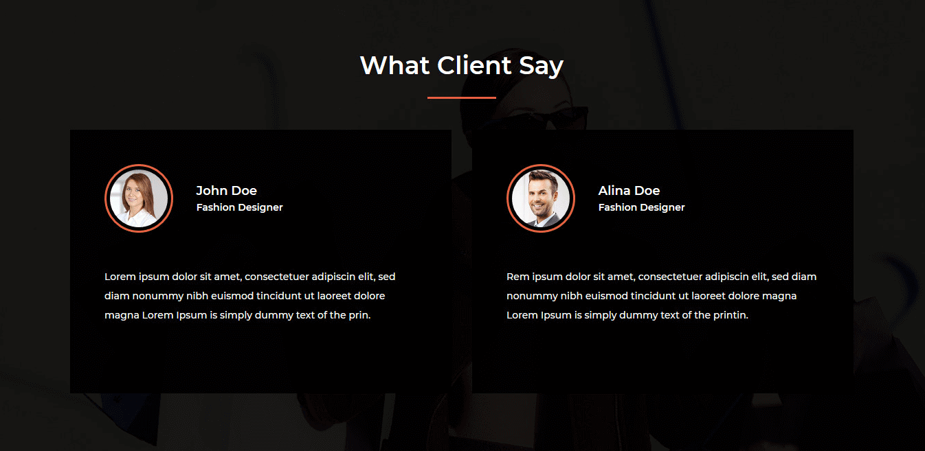 Shopkart  - Home Testimonials