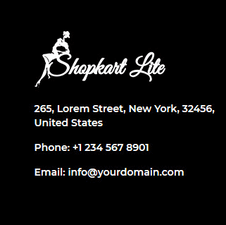 Shopkartlite - Footer 1st Columns