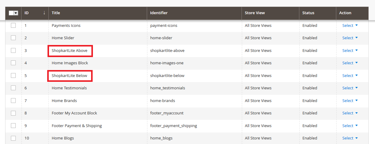 Shopkartlite - Homepage Static Blocks