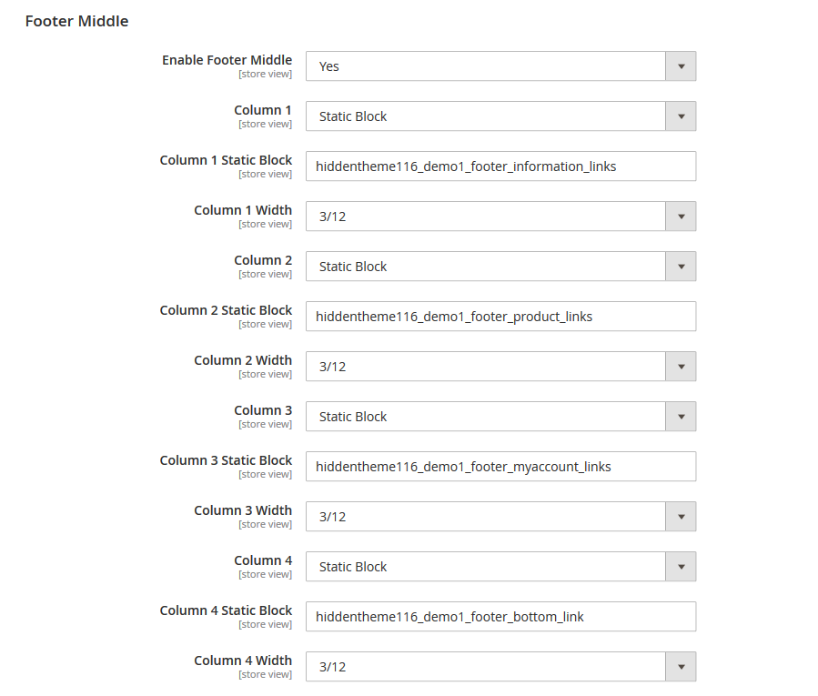 Spices - Footer Columns