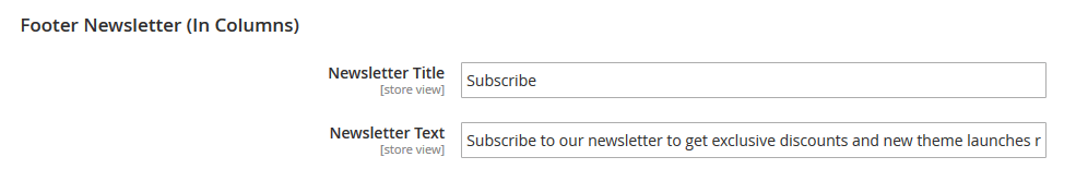 SportSense - Footer Newsletter (In Columns)