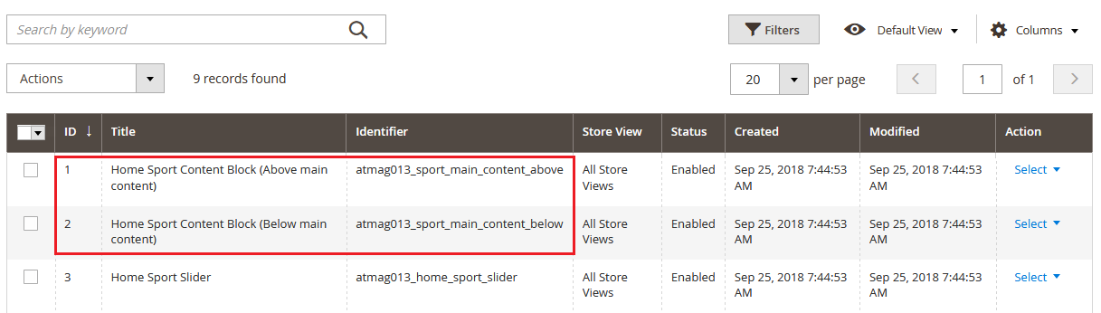 SportSense - Homepage Static Blocks