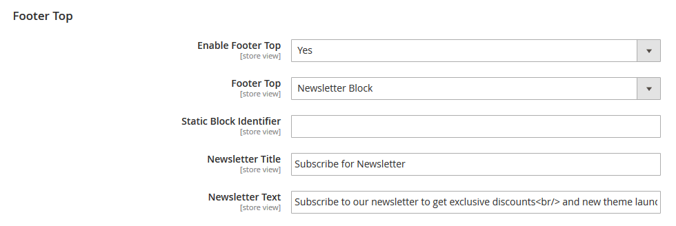 StayFit - Footer Top Mewsletter
