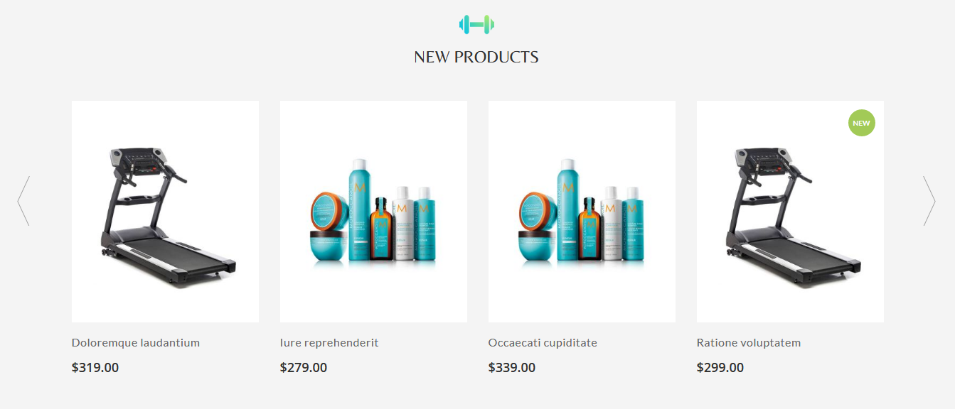 StayFit - Homepage New Product Widget