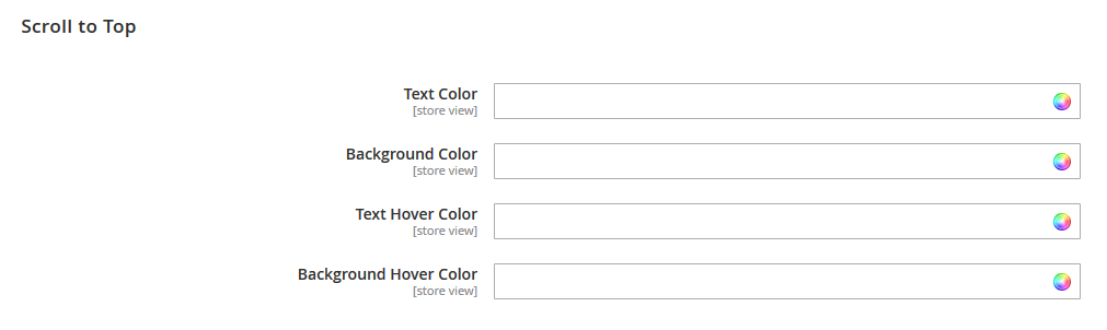 StayFit - Scroll top Top Color Config