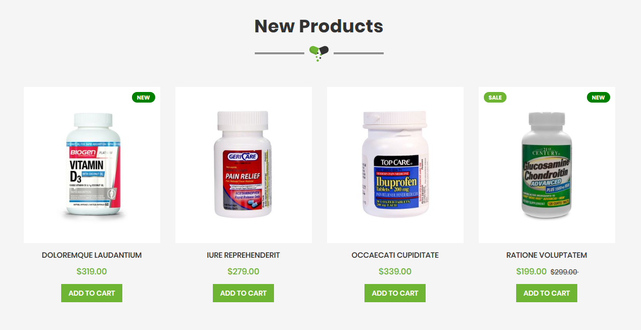 Vitamin - Homepage New Product Widget