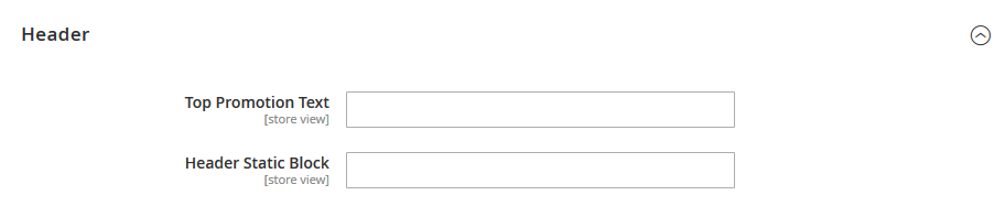 Vitamin - Header Settings