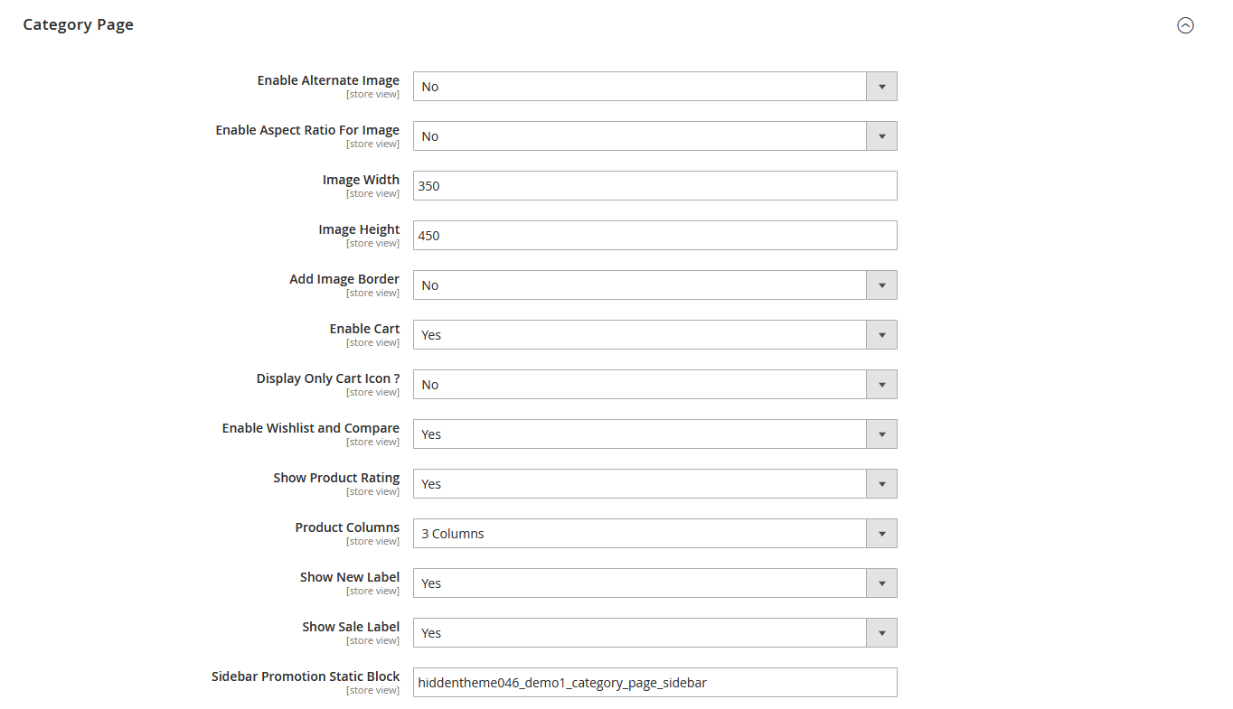WineClub - Category Page Configuration