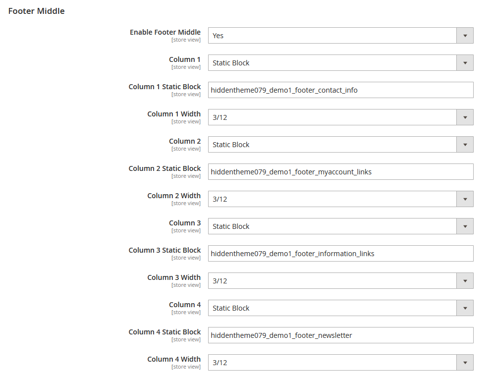 WoodArt - Footer Columns