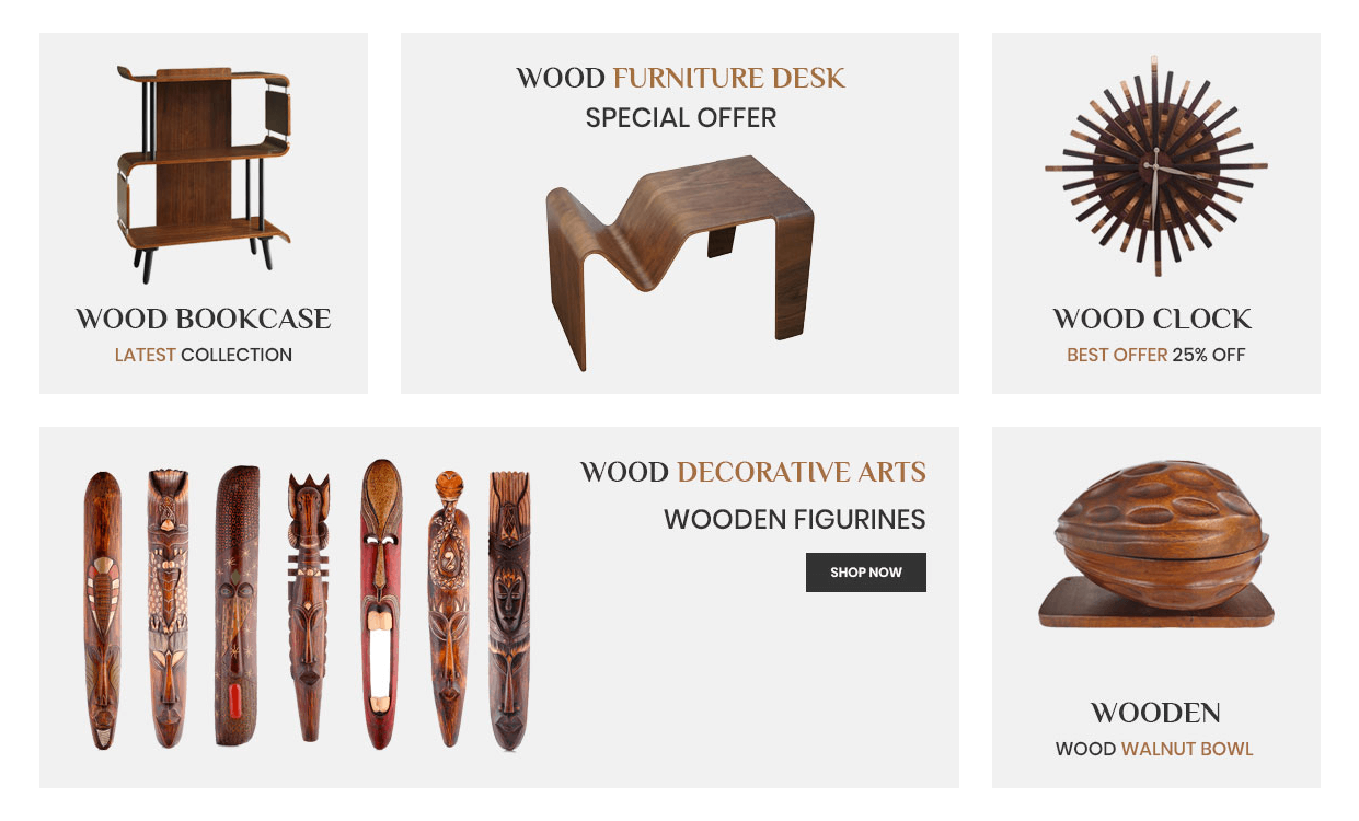 WoodArt - Home Promotion Block Two