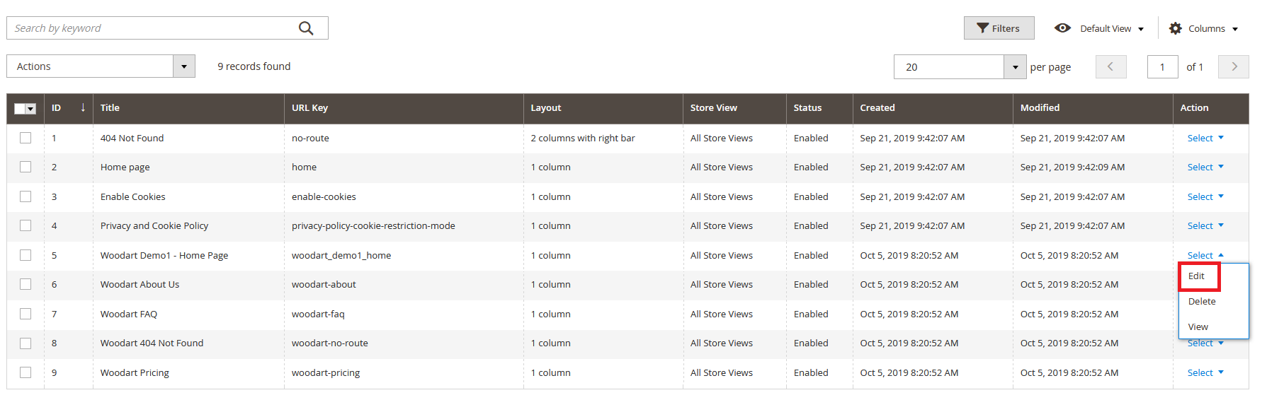 WoodArt - Edit Home Page