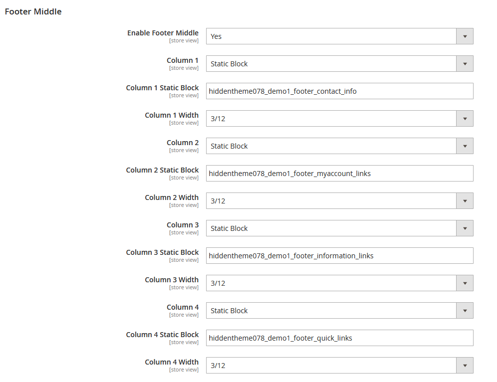 Wooden - Footer Columns