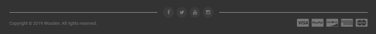 Wooden - Footer Bottom