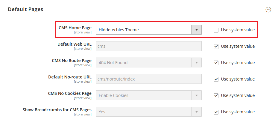 Wooden - Select Or Change Homepage