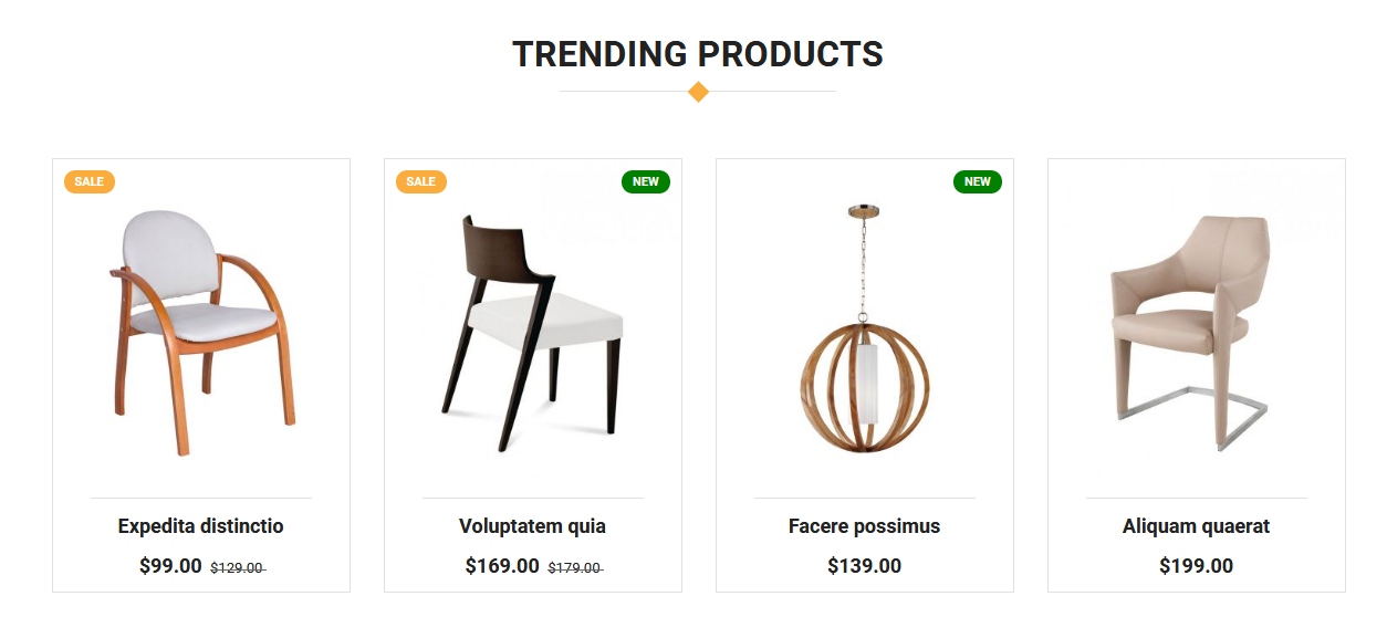Wooden - Homepag Featured Product Widget