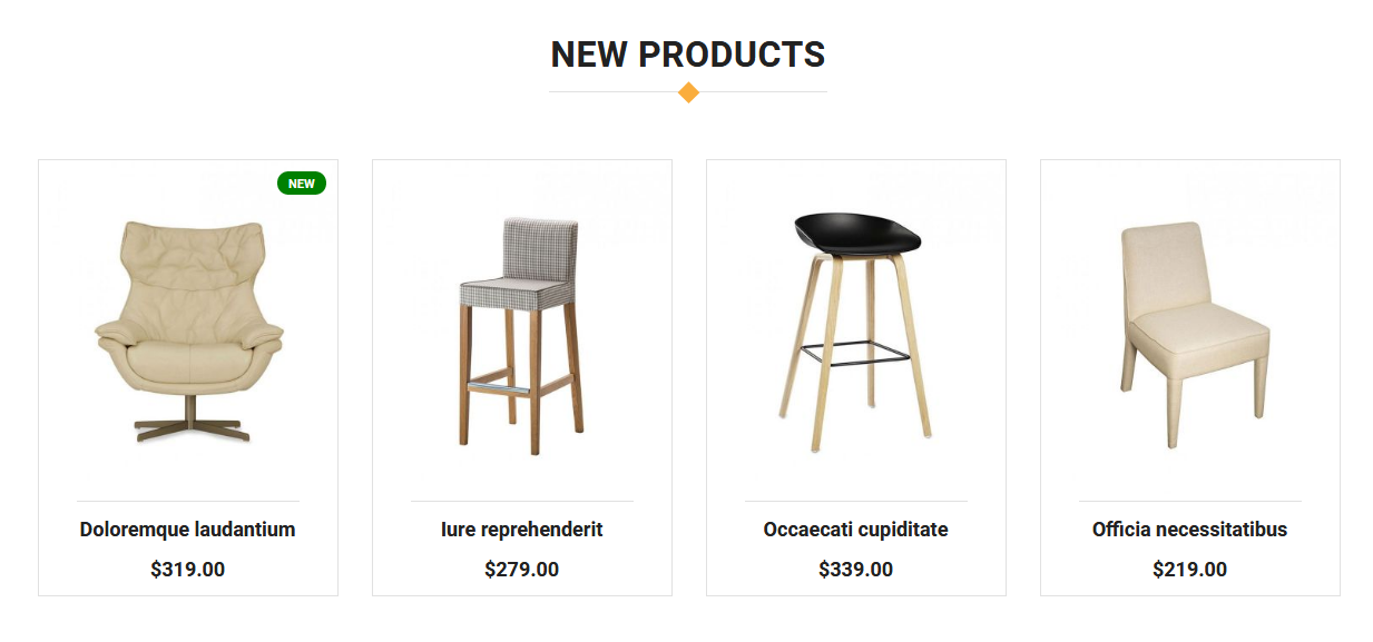 Wooden - Homepage New Product Widget