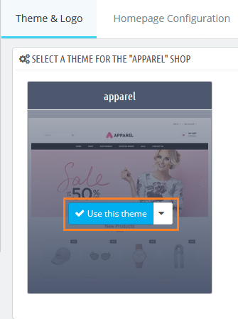 Apply Uploaded Theme