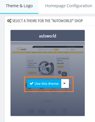 Apply Uploaded Theme