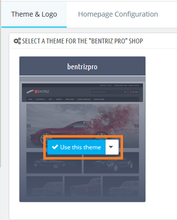Apply Uploaded Theme