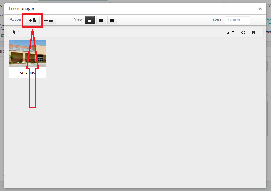 Click on Upload to Upload Image