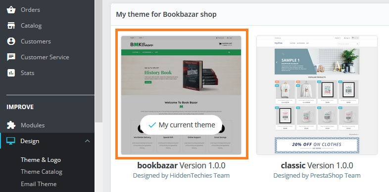 Apply Uploaded Theme