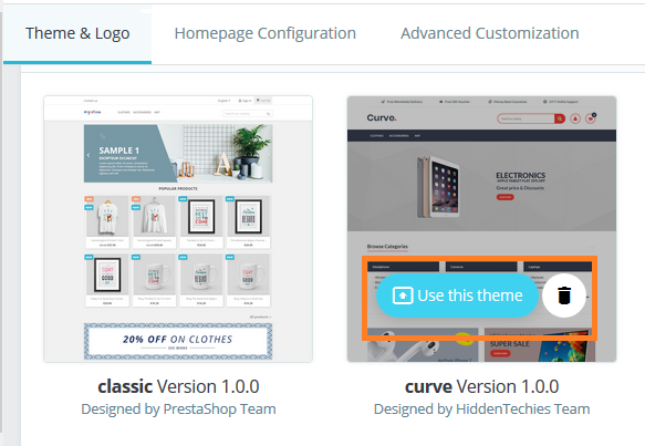 Apply Uploaded Theme