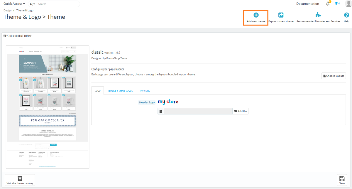 Add New Theme Section