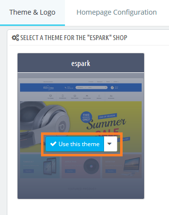 Apply Uploaded Theme