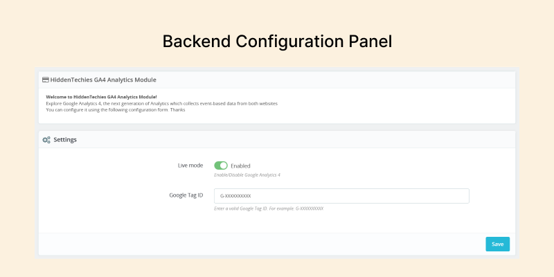 Google Analytics 4 (GA4) Configuration