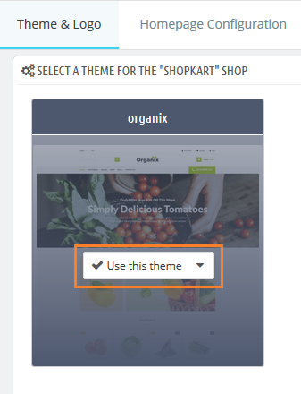 Apply Uploaded Theme