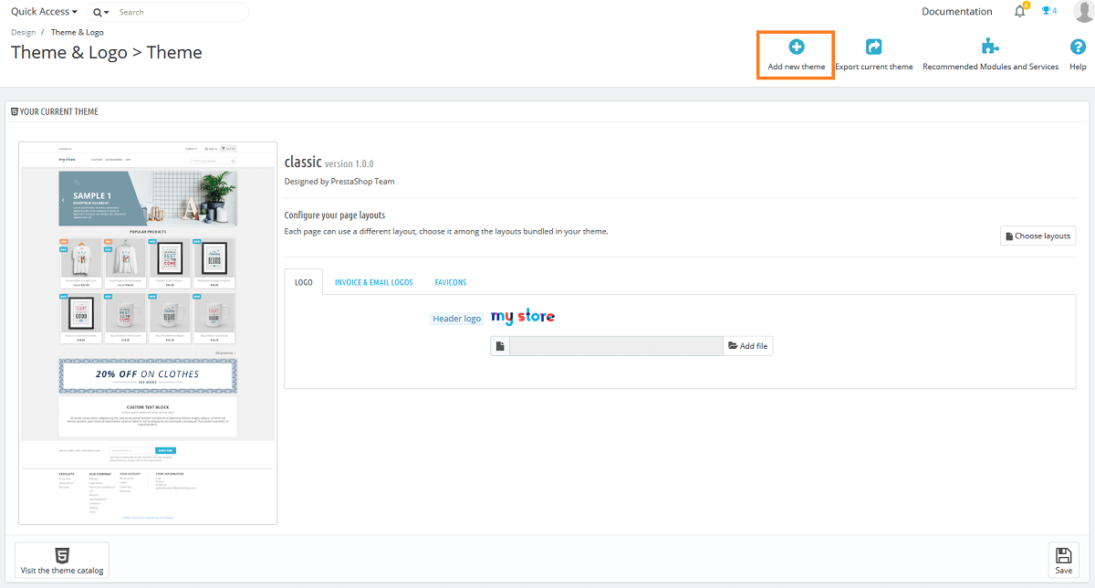 Add New Theme Section