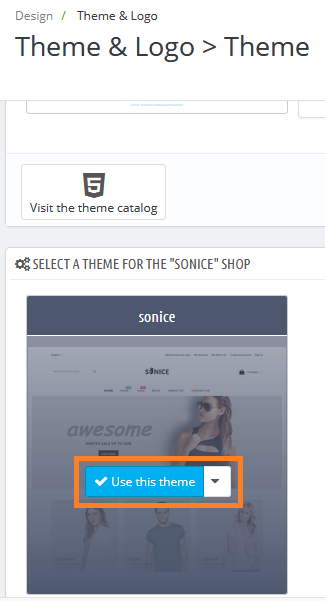 Apply Uploaded Theme