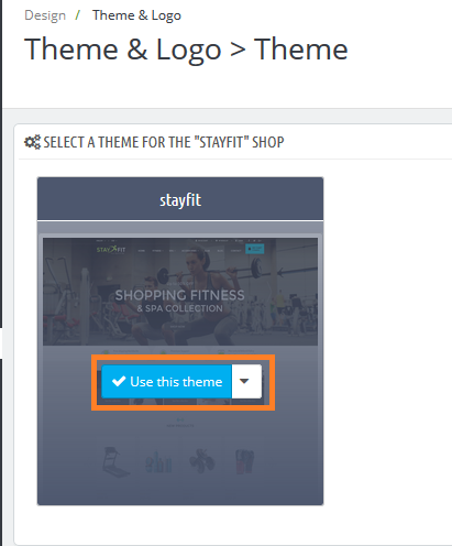 Apply Uploaded Theme