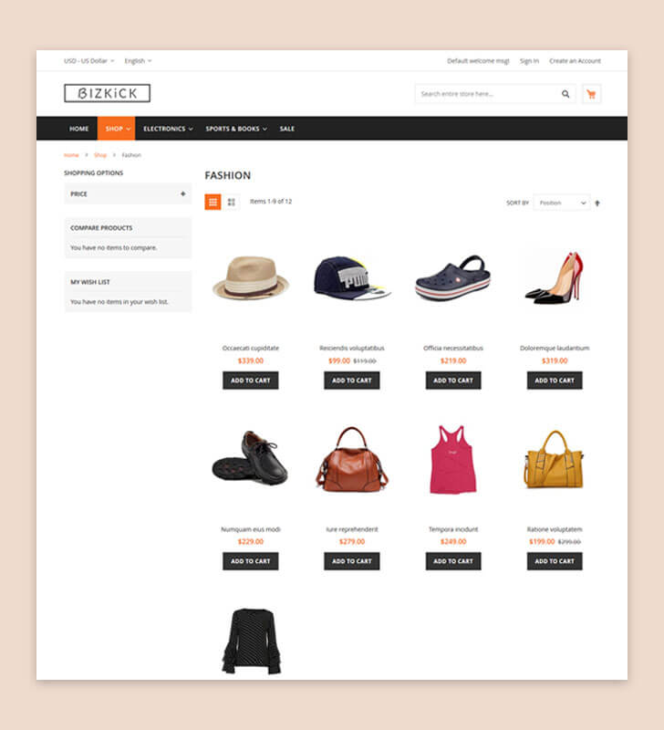 Category Page