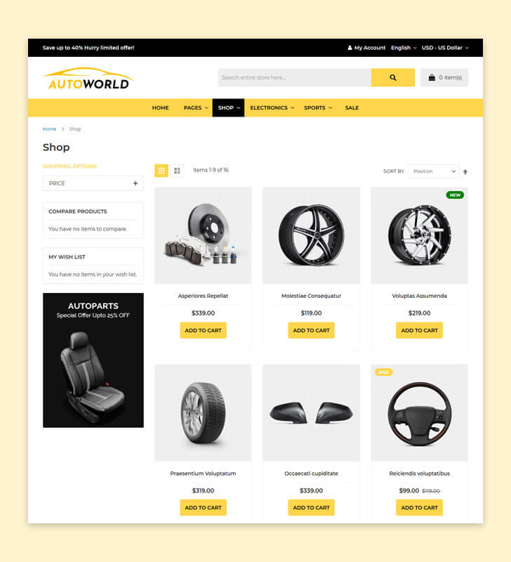 Category Page