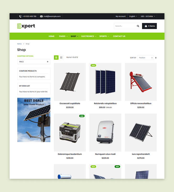 Category Page